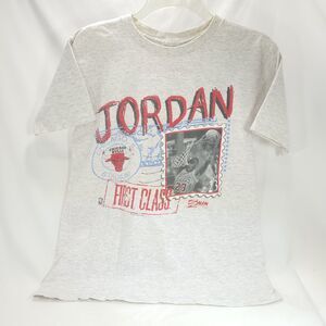 Vintage 1990 Salem Michael Jordan Stamp Pullover T-Shirt Adult Mens Size M White